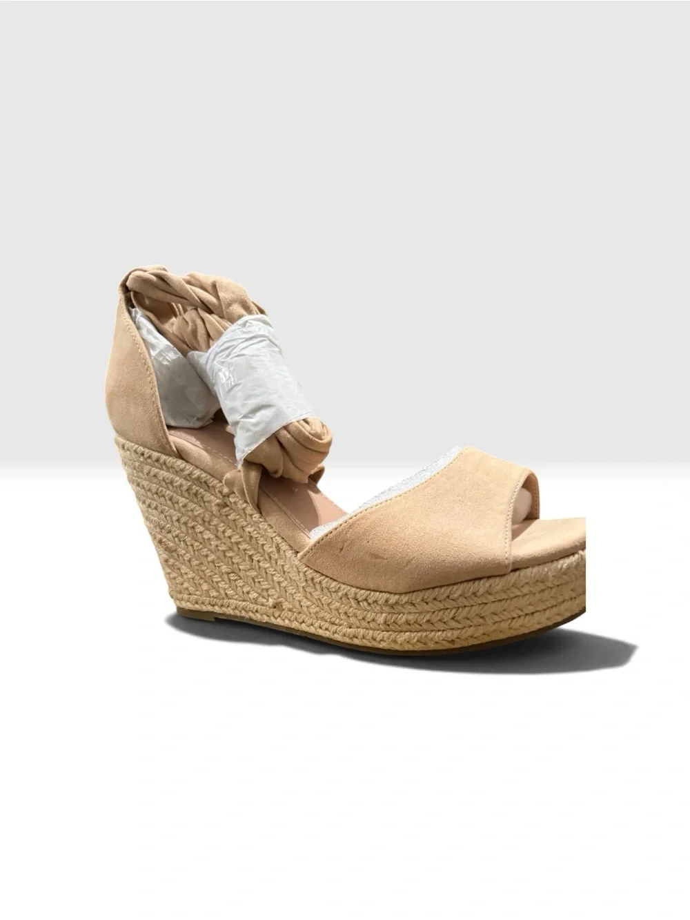 Women’s Tan Espadrille Wedge Sandals